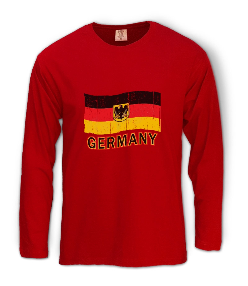 Germany Flag Long Sleeve TShirt soccer football World cup Olympics