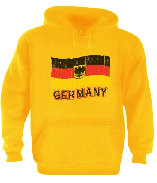 Germany Flag Hoodie Deutschland Soccer Football 2015 World cup Black