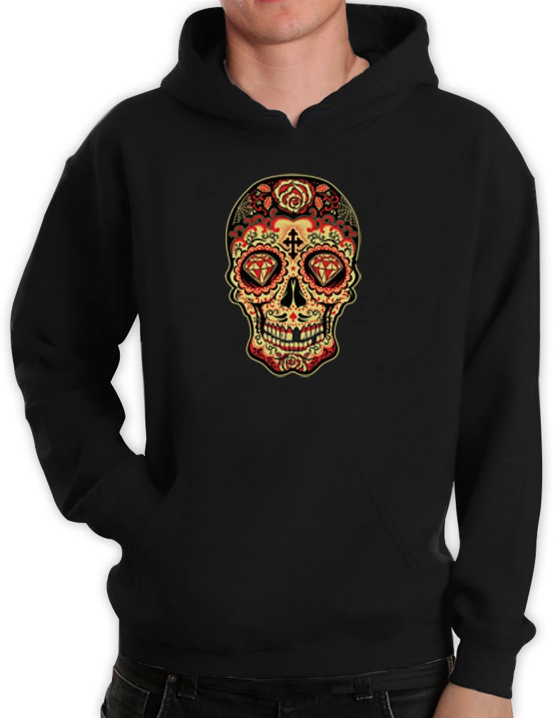 sugar skull diamond hoodie day of the dead dia de los sugar skull diamond hoodie day of the dead dia de los