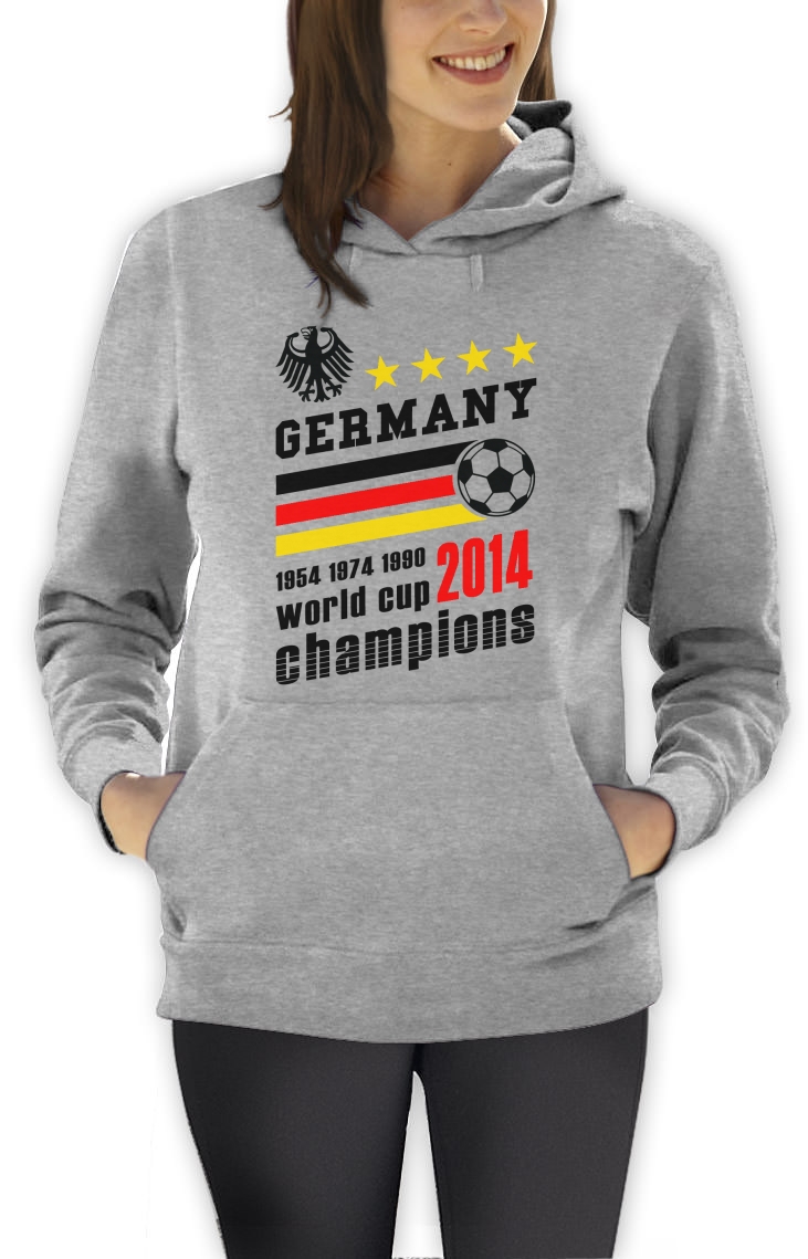 Germany World Cup Champions Women Hoodie Soccer National Team 2014