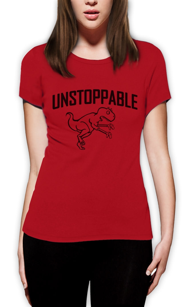 UNSTOPPABLE T REX TREX TOY CLAW HAND Women TShirt hates MEME Ask Me