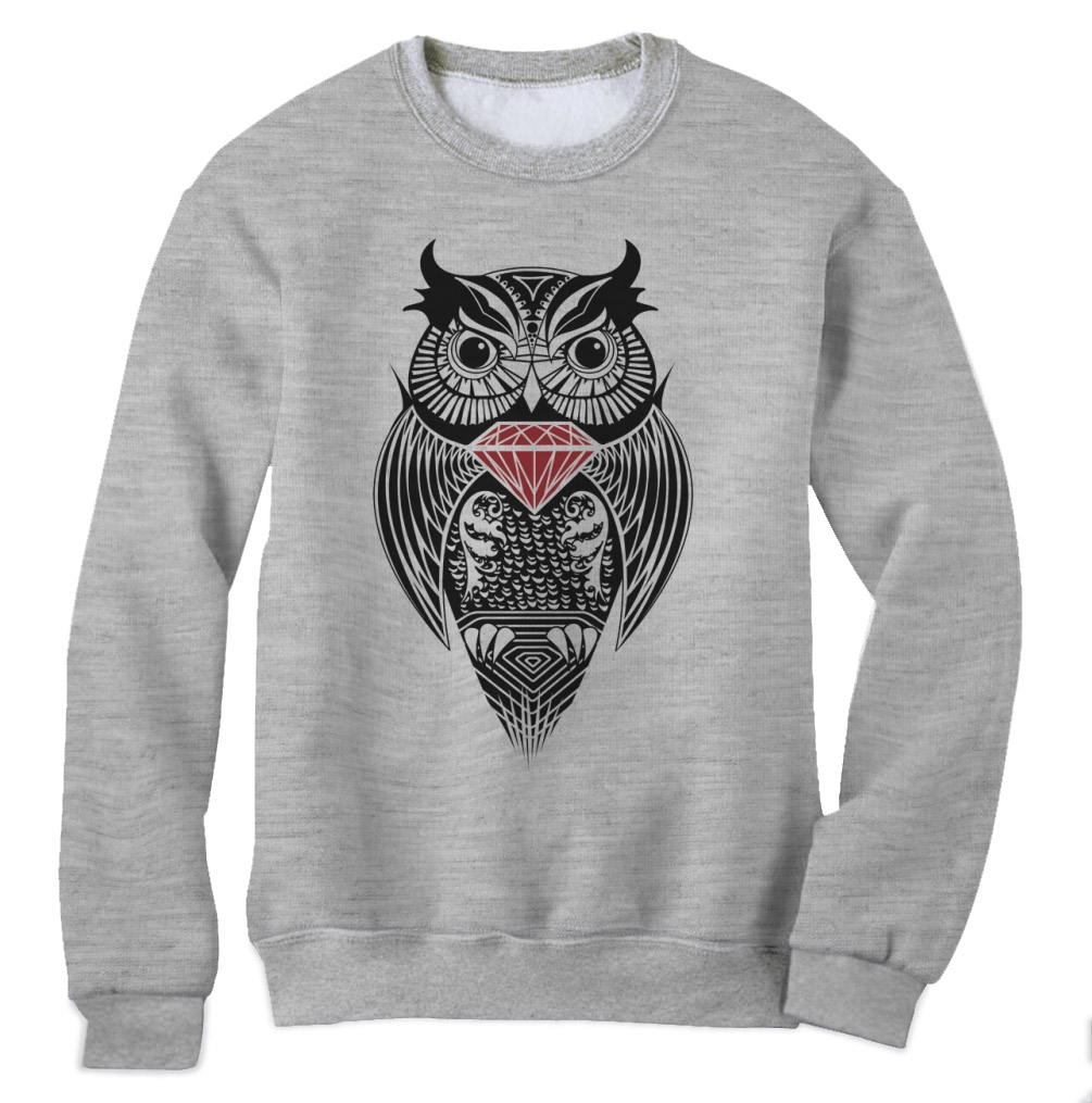 DIAMOND OWL Sweatshirt Wasted Dope Fresh DIS OBEY hipster SWAG Smoke