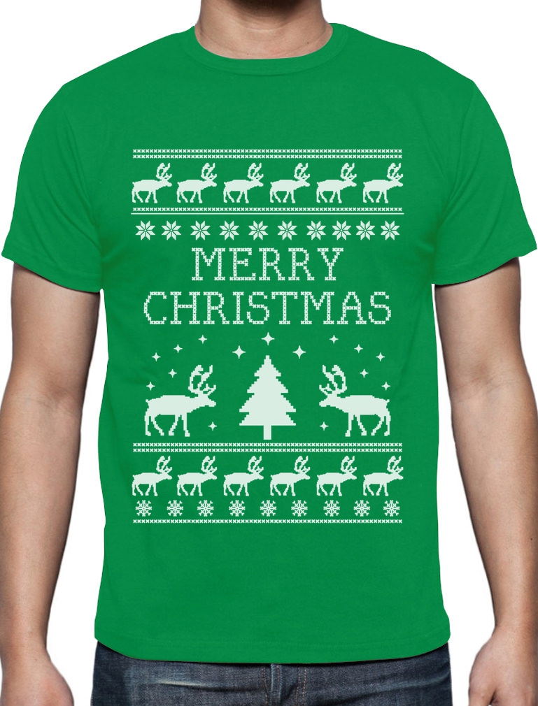 mens ugly christmas sweater tshirt