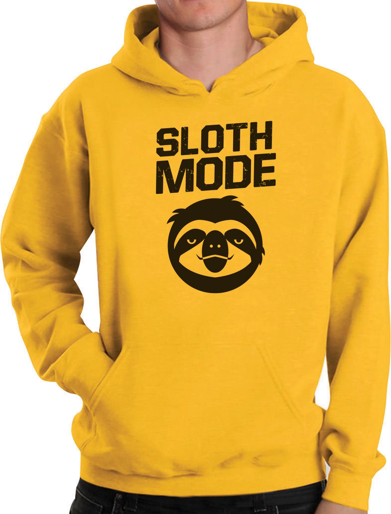 Sloth Mode Hoodie Funny Lazy Cute Beast Workout Parody Ask Me Why
