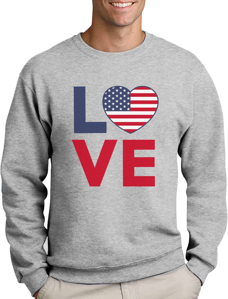 I Love Heart The USA Sweatshirt