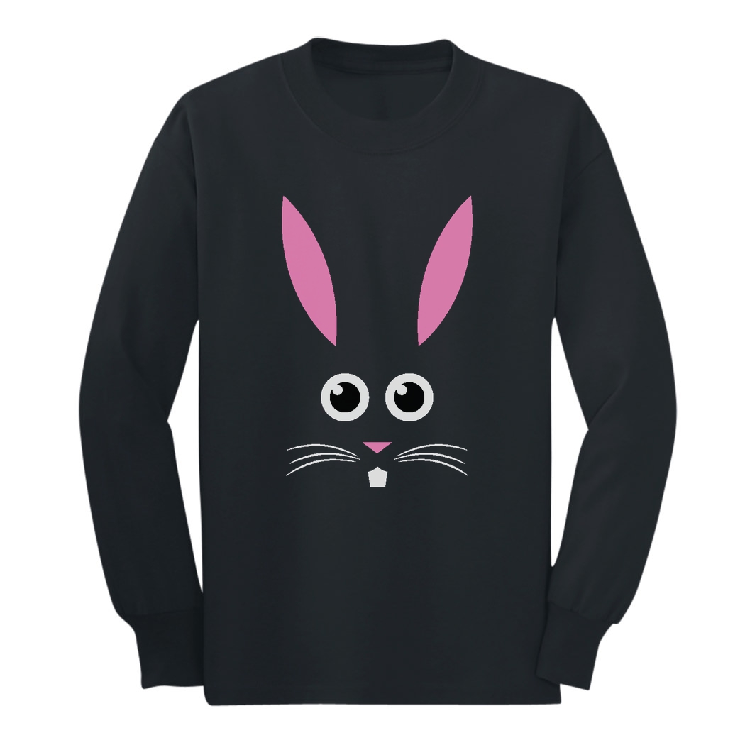 Funny Easter Kids T-Shirt Children/'s Cute Little Easter Bunny Face