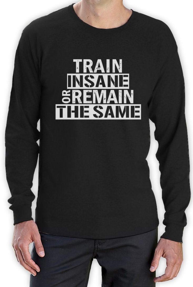 Train Insane Or Remain The Same Gym bodybuilding training funny Birthday TANK