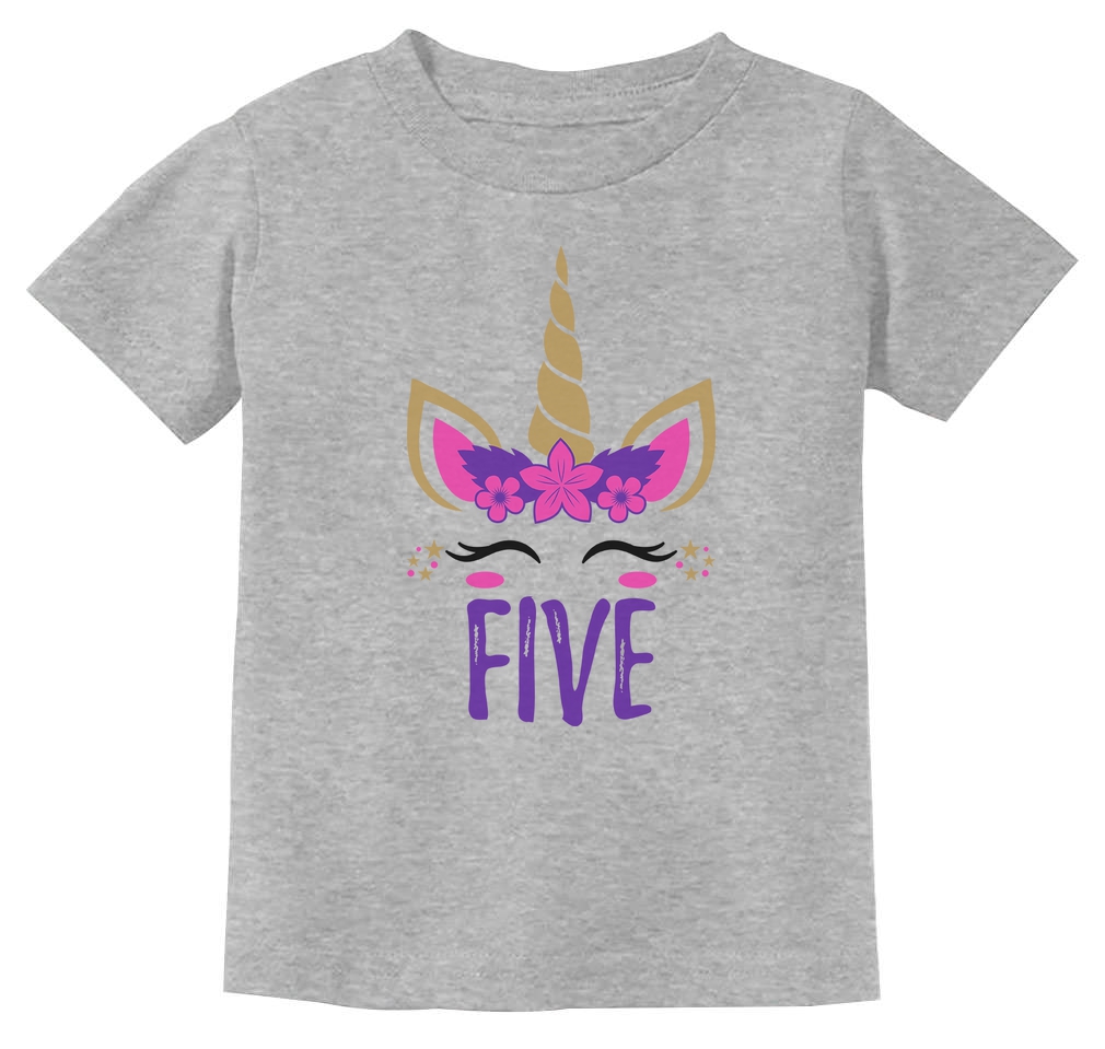 Tstars 5th Birthday Gift for 5 Year Old Child 3//4 Sleeve Baseball Jersey Toddler Shirt