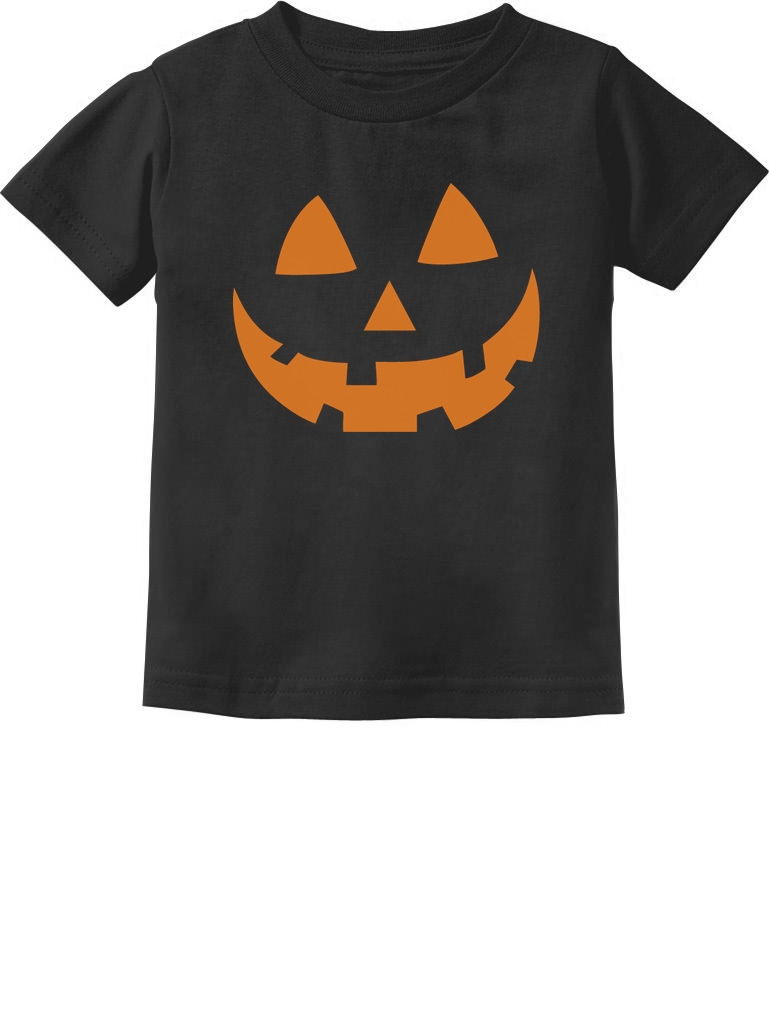 Scary Jack O Lantern Pumpkin face Halloween Costume Baby Kids Youth Shirt Toddler Infant