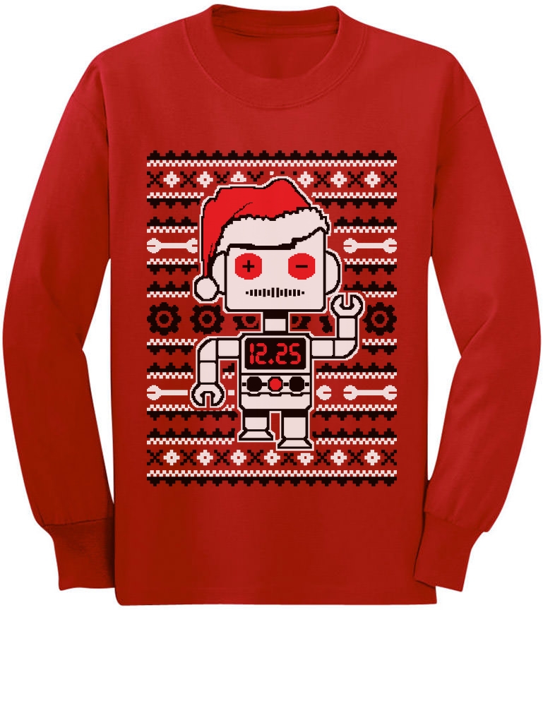 Purrry Christmas Ugly Sweater Cute Cats Toddler//Kids Long Sleeve T-Shirt