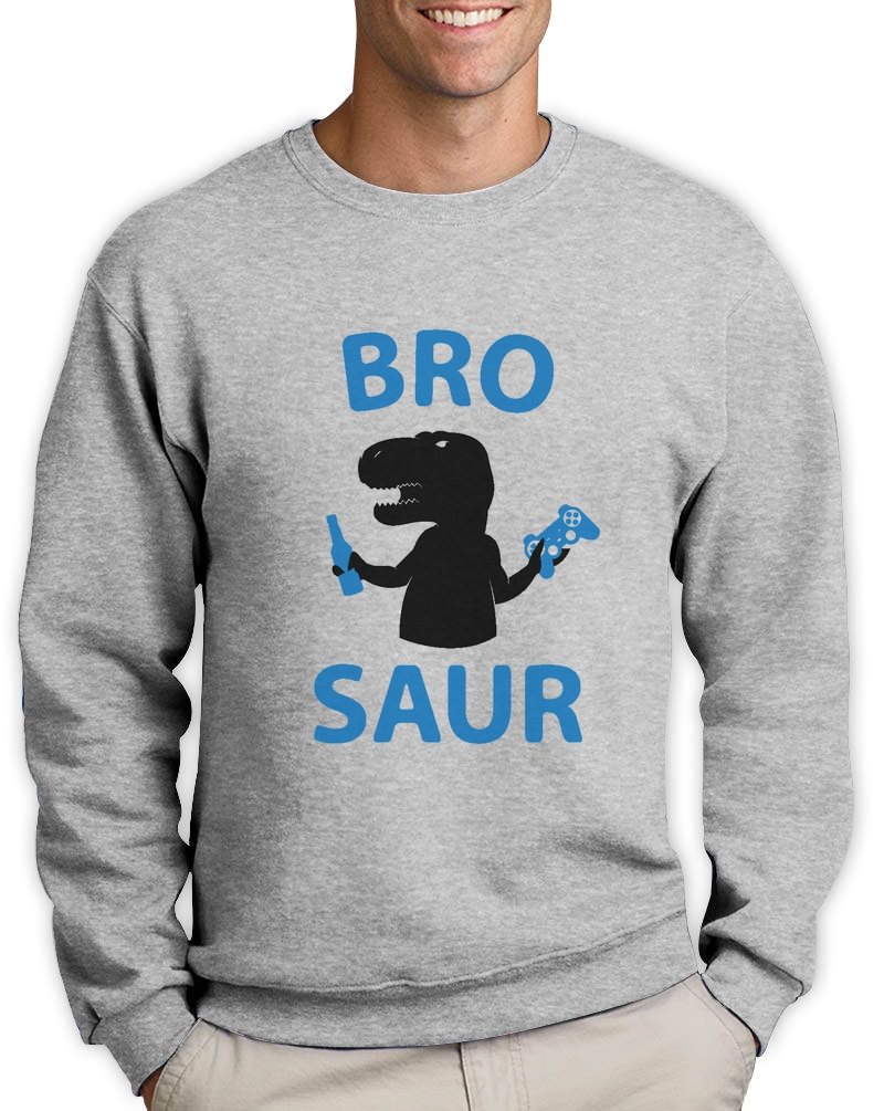 BRO SAUR Cool Gift For Brother Funny T-Rex Sweatshirt Raptor