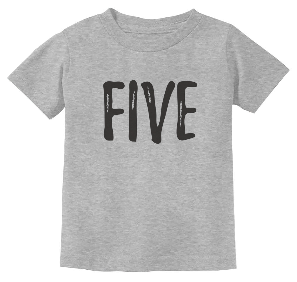 Flamingo 5th Birthday Gift for Five Year old Youth Kids T-Shirt 5 year old
